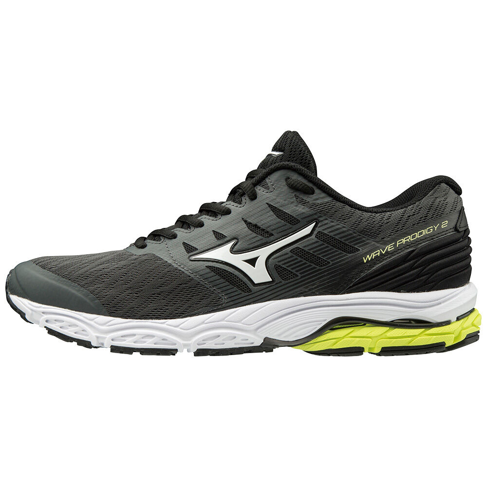 Mens Mizuno WAVE PRODIGY 2 Running Shoes Black/White Philippines (OCMSFP127)